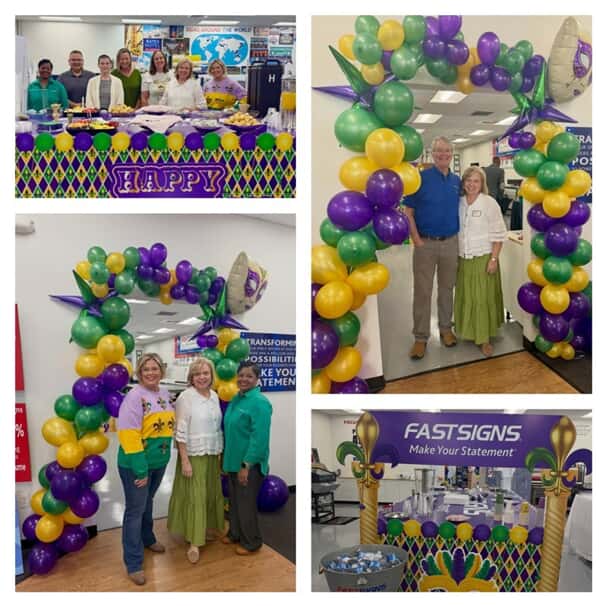 A collage of the Mardi Gras celebration.